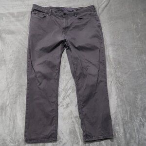 English Laundry Pants Mens 40x30 Gray Chino Flat Front Straight Leg Golf Preppy